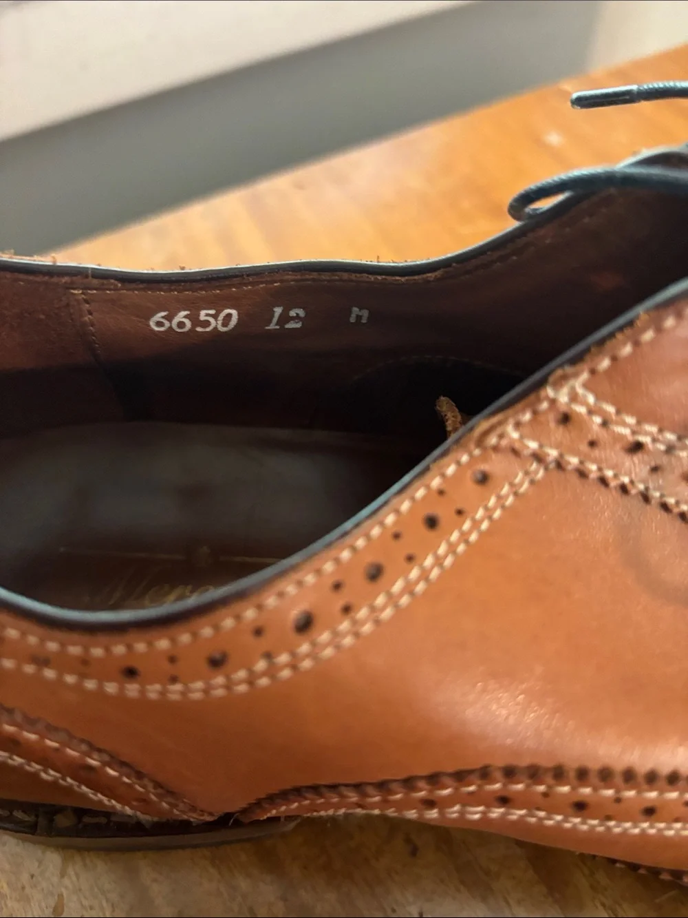 Mercanti Fiorentini Brown Leather Wingtip Oxfords